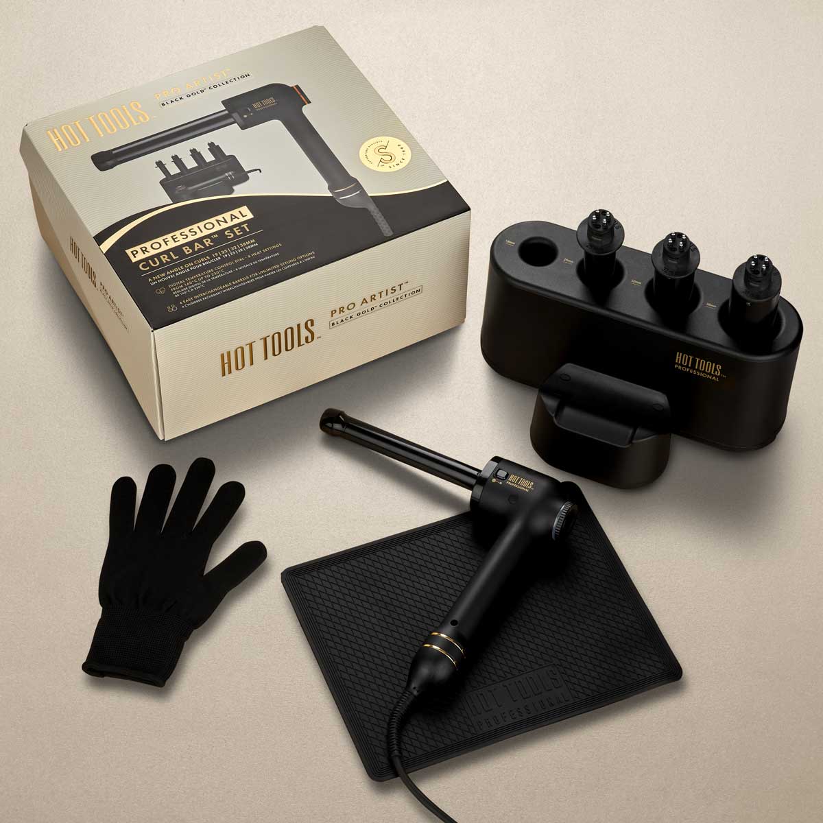 Hot Tools Curl Bar Set Black Gold - KOOS • alles voor de kapper - Hot Tools - Krultangen
