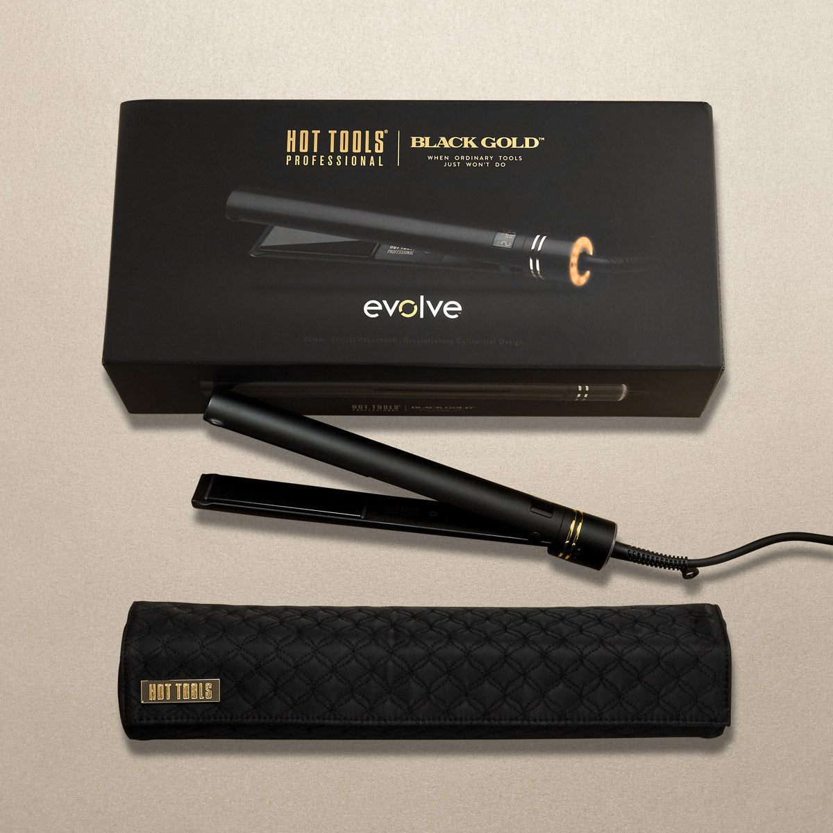 Hot Tools Evolve Black Gold - KOOS • alles voor de kapper - Hot Tools - Stijltangen