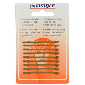Invisible Haarschuifjes 5cm Kort Blond - KOOS • alles voor de kapper - Invisible - Schuifjes & spelden