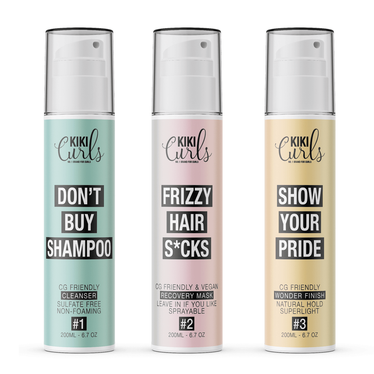 Kiki Curls Heaven in a Box 3x200ml - KOOS • alles voor de kapper - Kiki Curls - Krullen