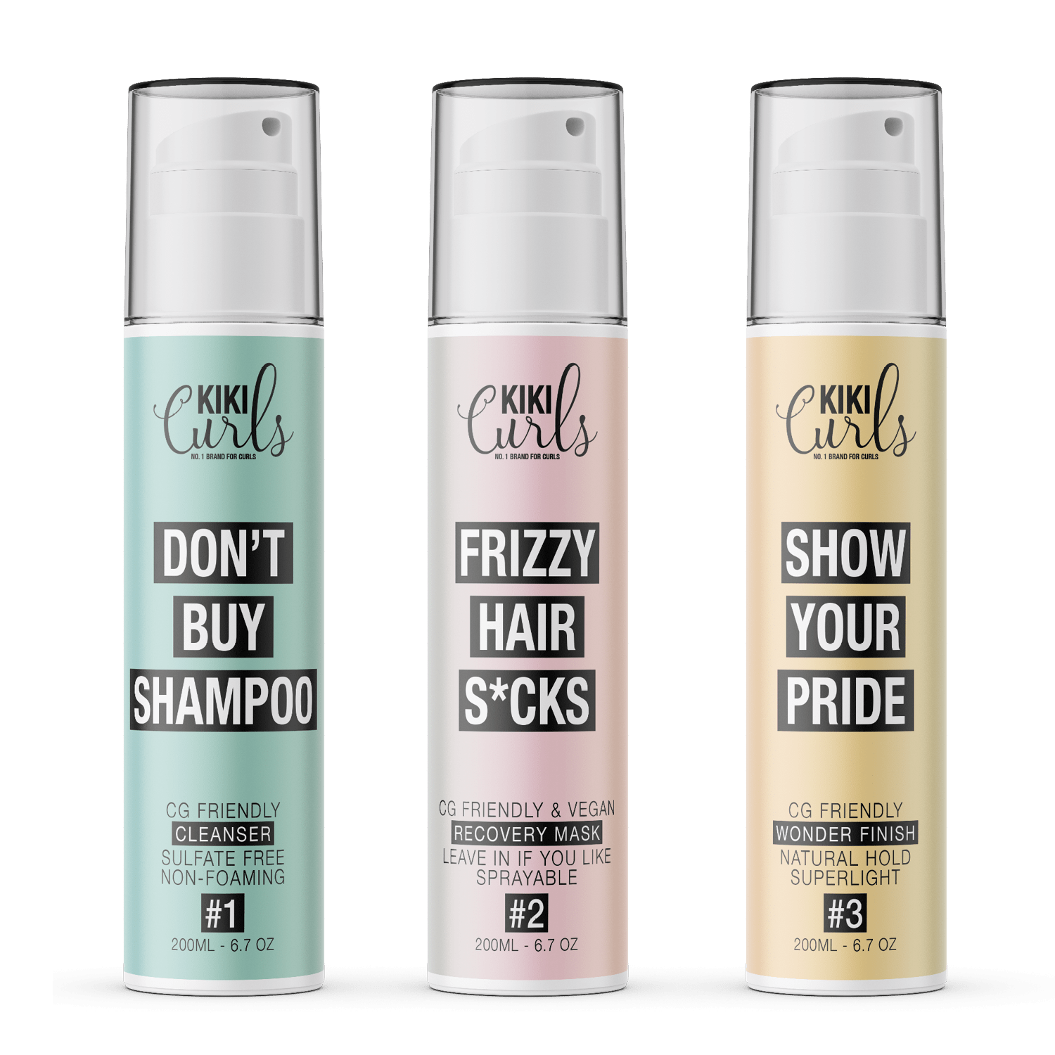 Kiki Curls Heaven in a Box 3x200ml - KOOS • alles voor de kapper - Kiki Curls - Krullen