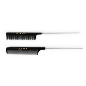 Krest Puntkam Zwart 4646 XL Set 2st - KOOS • alles voor de kapper - Krest - Highlightkammen