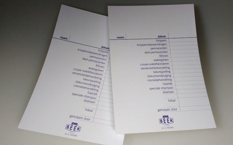 KvdB Afrekenbonboekjes 100 vel - KOOS • alles voor de kapper - KOOS - Planners