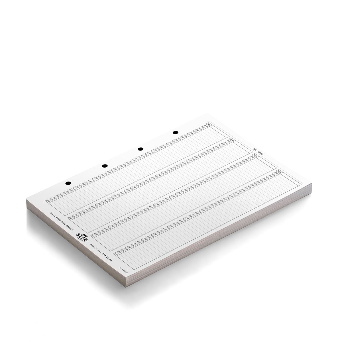 KvdB Vulling Afsprakenbladen 4 Koloms A4 100 vel - KOOS • alles voor de kapper - KOOS - Planners