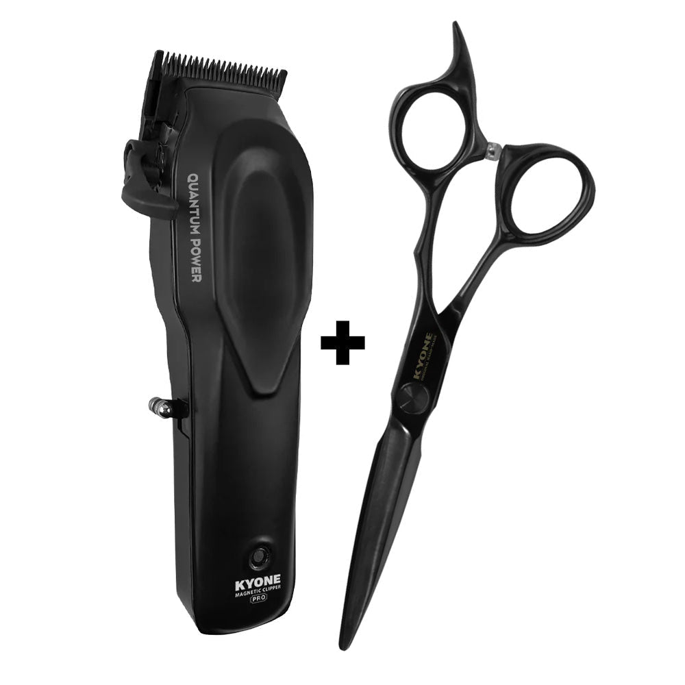 Kyone Quantum Pro Tondeuse + 810B-5.7 Black Schaar - KOOS • alles voor de kapper - Kyone - Kappersschaar