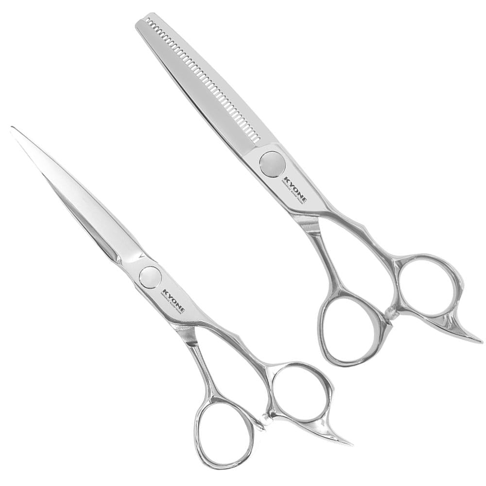Kyone Set 810 knipschaar + gratis 810T-6.2 coupeschaar - KOOS • alles voor de kapper - Kyone - Kappersschaar