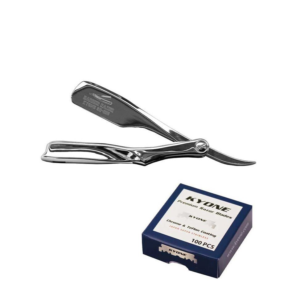 Kyone SR-02S razor + gratis 300 SE-blades - KOOS • alles voor de kapper - Kyone - Kappersmes