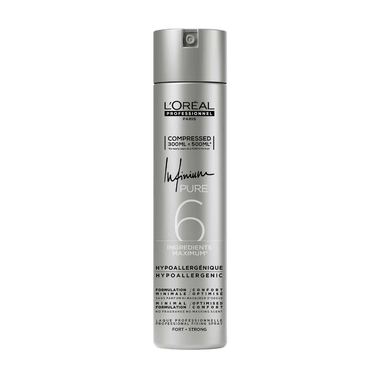Loreal Infinium Pure Strong Haarlak 300ml - KOOS • alles voor de kapper - Loreal - Haarspray