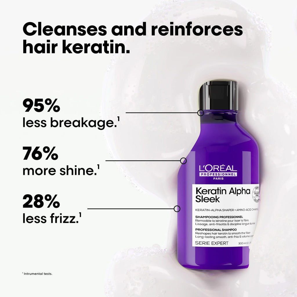 Loreal SE Keratin Alpha Sleek Shampoo - KOOS • alles voor de kapper - Loreal - Shampoo