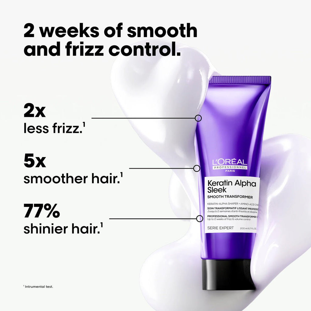 Loreal SE Keratin Alpha Sleek Smooth Transformer 200ml - KOOS • alles voor de kapper - Loreal - Treatment