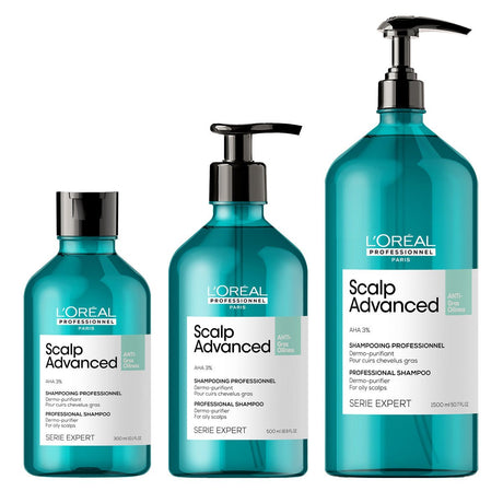 Loreal SE Scalp Advanced Anti-Oiliness Shampoo - KOOS • alles voor de kapper - Loreal - Hoofdhuidproblemen