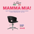 Luca Rossini Kappersstoel Elena Zwart - MAMMA MIA - KOOS • alles voor de kapper - Luca Rossini - Kappersstoel