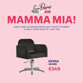 Luca Rossini Kappersstoel Opera Zwart - MAMMA MIA - KOOS • alles voor de kapper - Luca Rossini - Kappersstoel