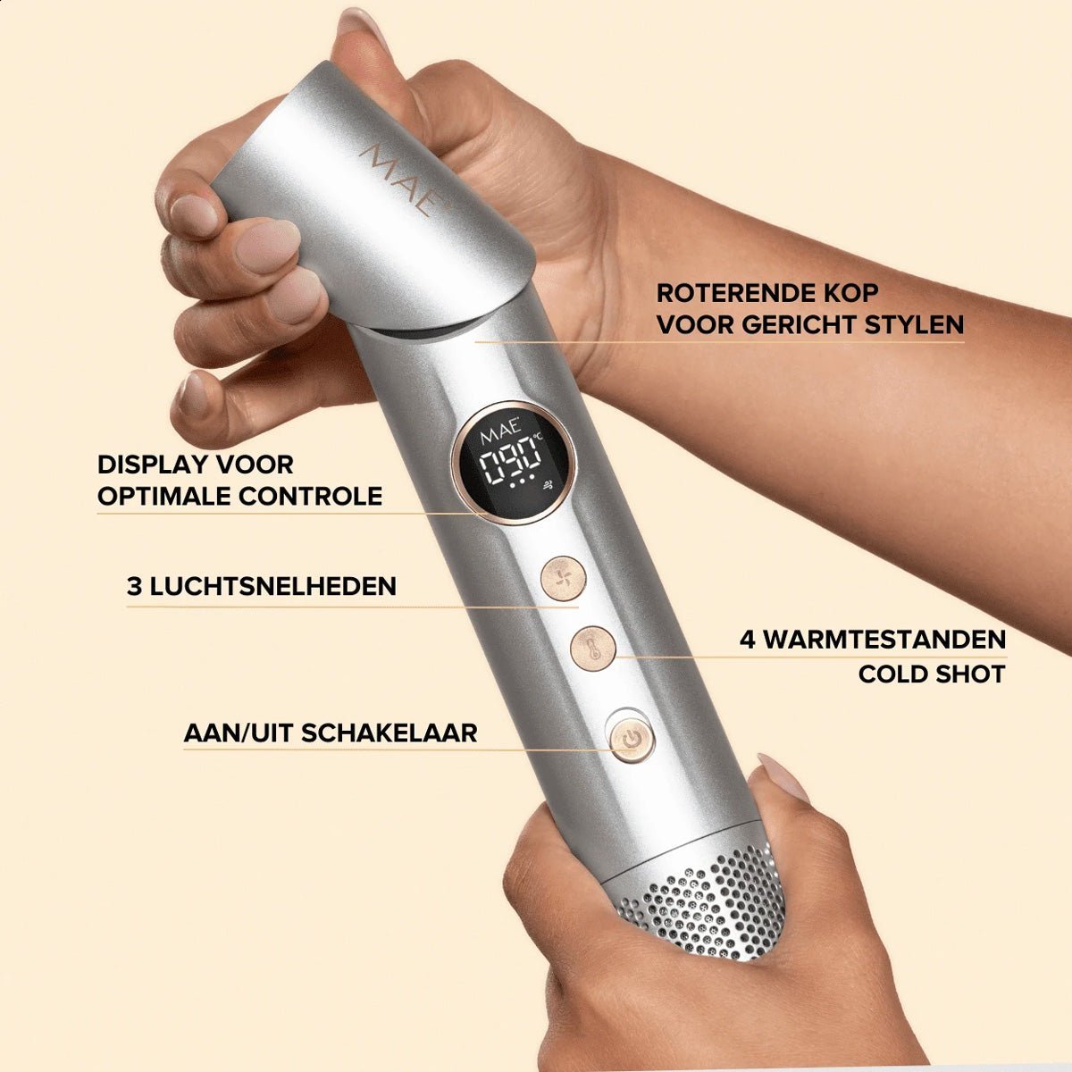 MAE Airstyler Pro II - KOOS • alles voor de kapper - MAE - Krulborstels