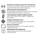 Max Pro Infra Steam Straightener - KOOS • alles voor de kapper - Max Pro - Stijltangen
