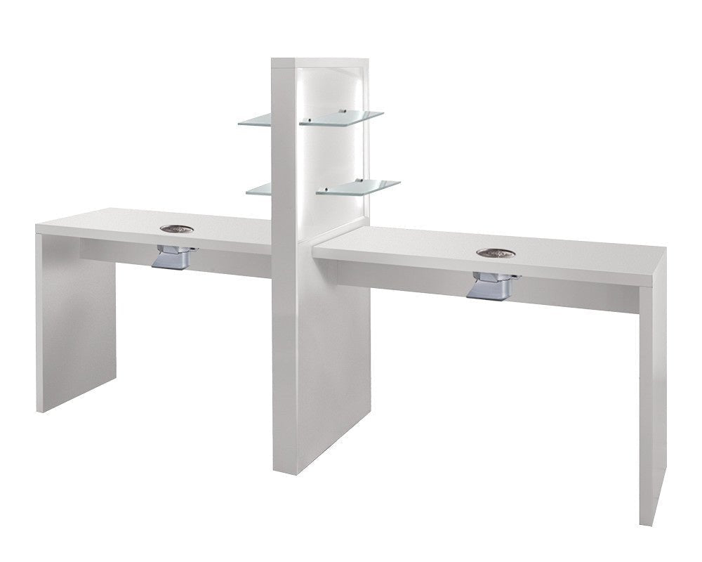 Medical & Beauty Allure White Ash Manicure Table - KOOS • alles voor de kapper - Medical & Beauty - Beautysalon