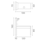 Medical & Beauty Allure White Ash Manicure Table - KOOS • alles voor de kapper - Medical & Beauty - Beautysalon