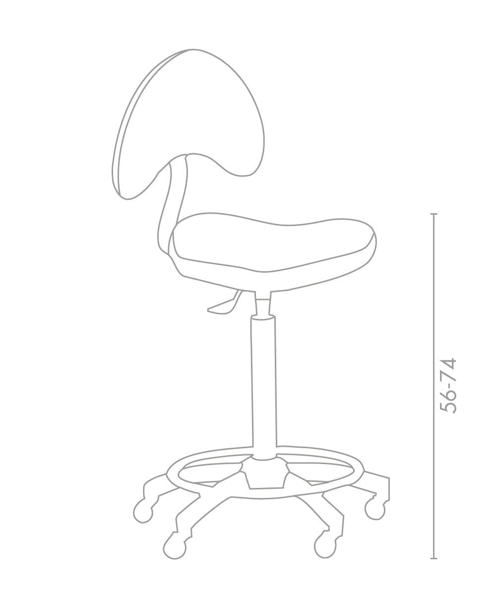 Medical & Beauty Arizona Stool With Backrest - KOOS • alles voor de kapper - Medical & Beauty - Beautysalon