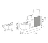 Medical & Beauty Atlantis Pedicure Chair - KOOS • alles voor de kapper - Medical & Beauty - Beautysalon