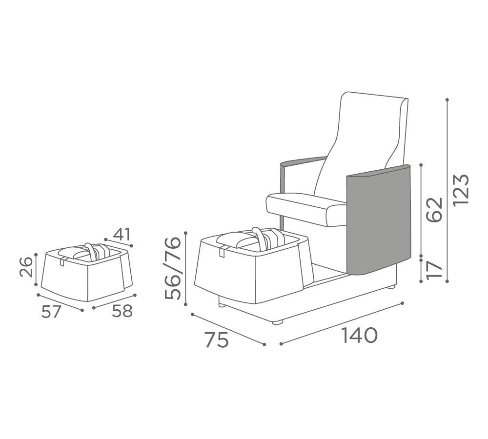 Medical & Beauty Atlantis Pedicure Chair - KOOS • alles voor de kapper - Medical & Beauty - Beautysalon
