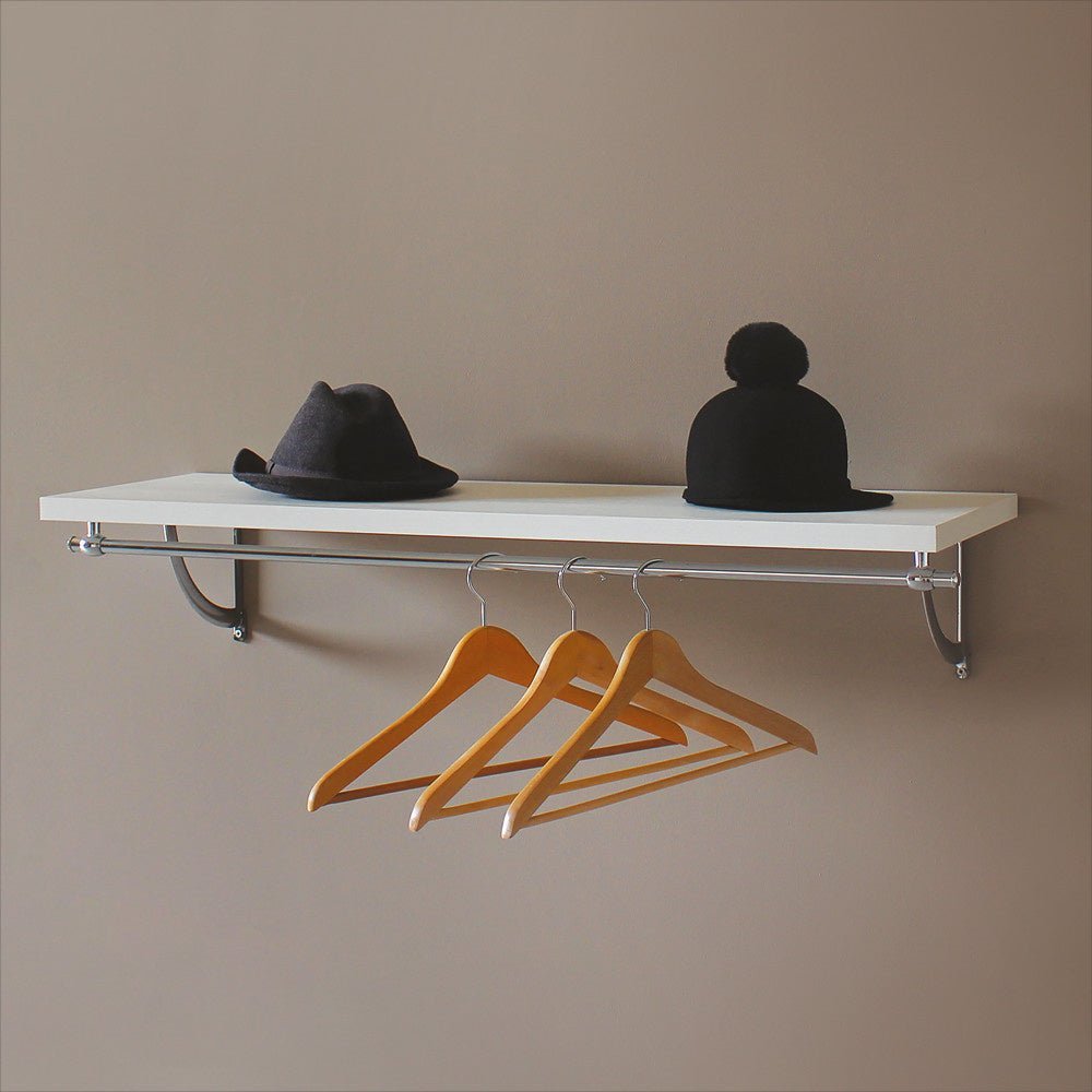 Medical & Beauty Coats Chromed And White Coat Rack - KOOS • alles voor de kapper - Medical & Beauty - Beautysalon