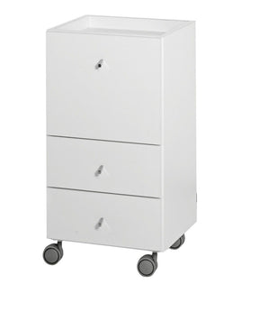 Medical & Beauty Track Trolley With One Large Drawer And Two Small Drawers - KOOS • alles voor de kapper - Medical & Beauty - Beautysalon