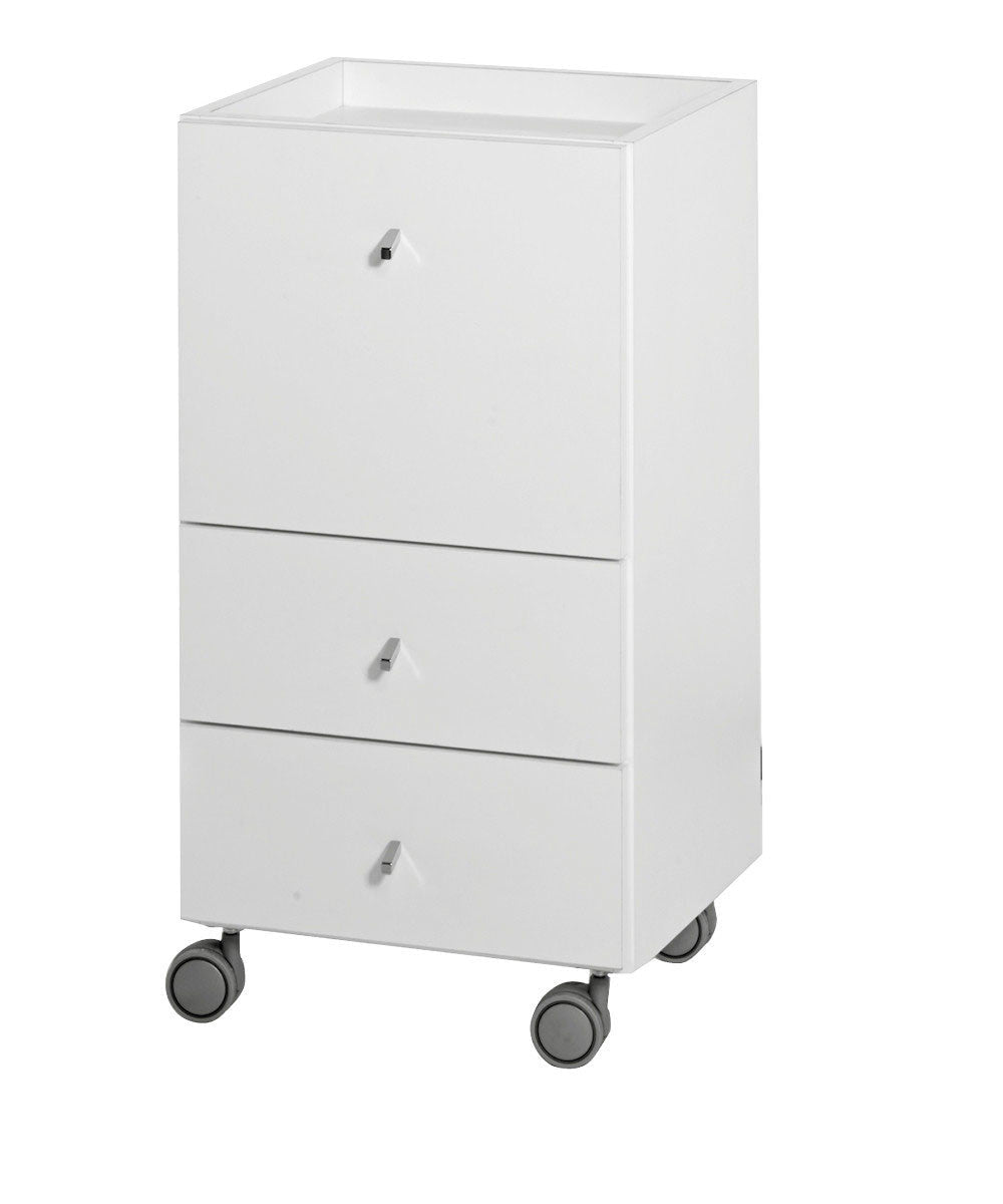 Medical & Beauty Track Trolley With One Large Drawer And Two Small Drawers - KOOS • alles voor de kapper - Medical & Beauty - Beautysalon