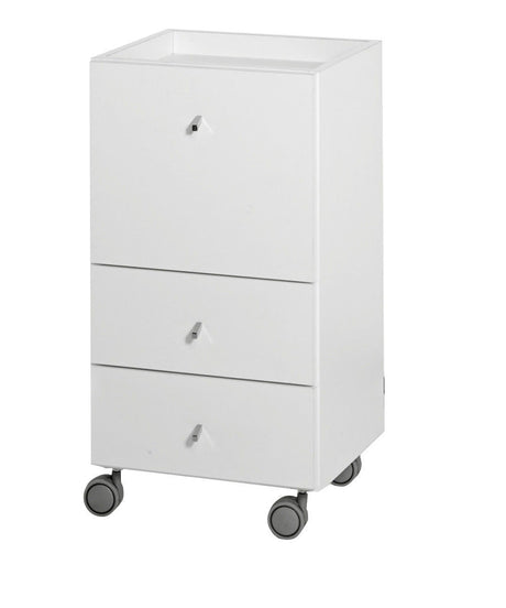 Medical & Beauty Track Trolley With One Large Drawer And Two Small Drawers - KOOS • alles voor de kapper - Medical & Beauty - Beautysalon