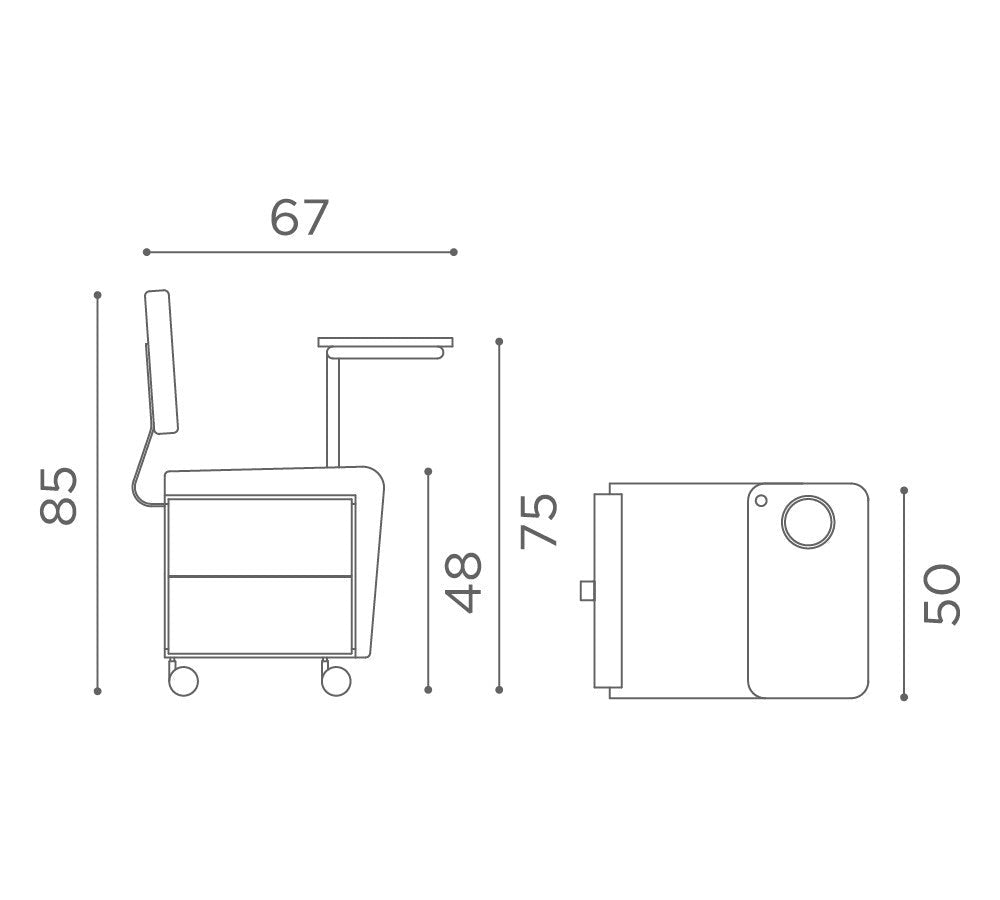 Medical & Beauty Wallie Manicure Trolley - KOOS • alles voor de kapper - Medical & Beauty - Beautysalon