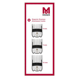 Moser Set Magnetic Premium Opzetkammen S 3st - KOOS • alles voor de kapper - Moser - Opzetkammen