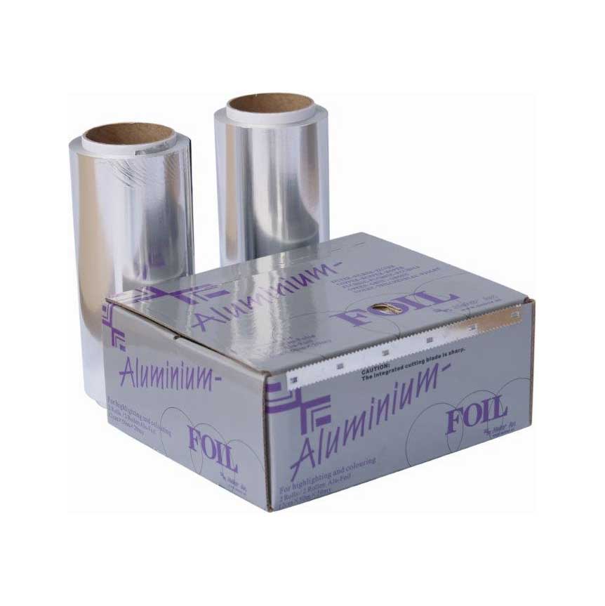 Nebur Alufolie Zilver 12cm - 50m - 2 rollen - KOOS • alles voor de kapper - Nebur - Folies