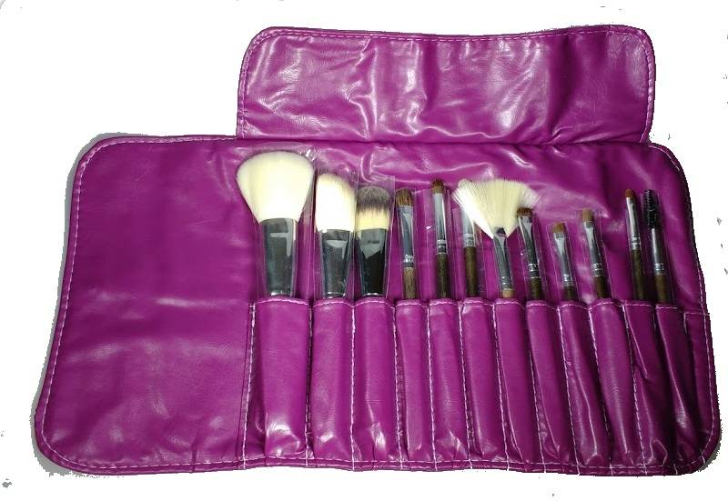 Penselenbuidel Lila 12st - KOOS • alles voor de kapper - KOOS - Make-up borstels
