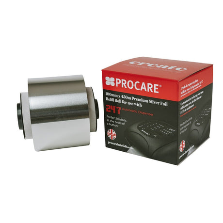Procare Alufolie 10cm x 450m Silver 18mu Roze - KOOS • alles voor de kapper - Procare - Folies