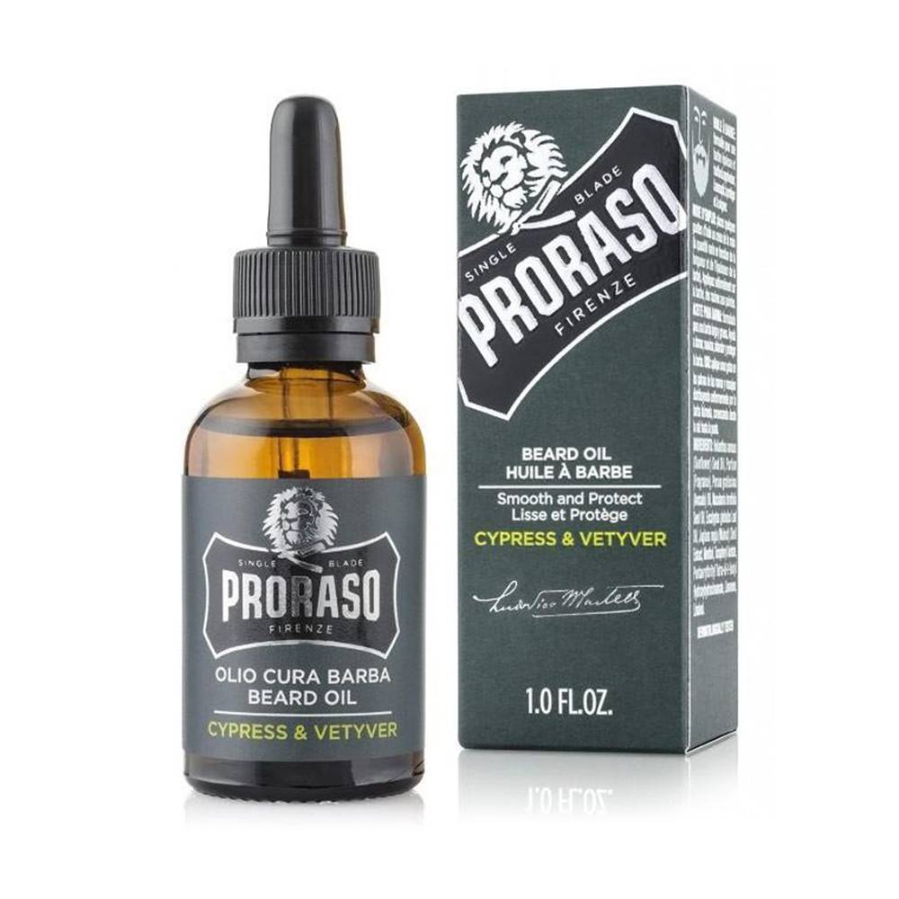 Proraso Beard Oil Cypress & Vetyver 30ml - KOOS • alles voor de kapper - Proraso - Baardolie