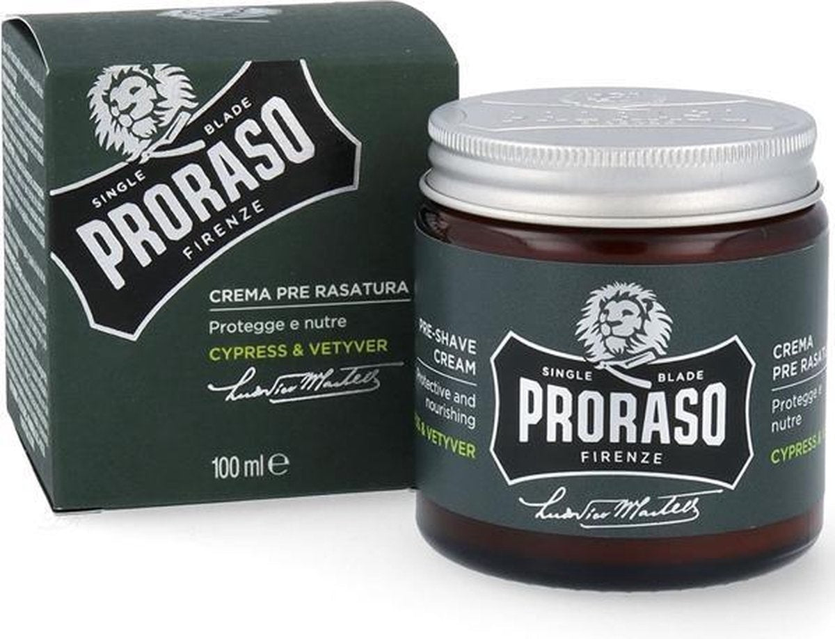 Proraso Cypress & Vetyver Pre-Shave Creme 100ml - KOOS • alles voor de kapper - Proraso - Pre-shave