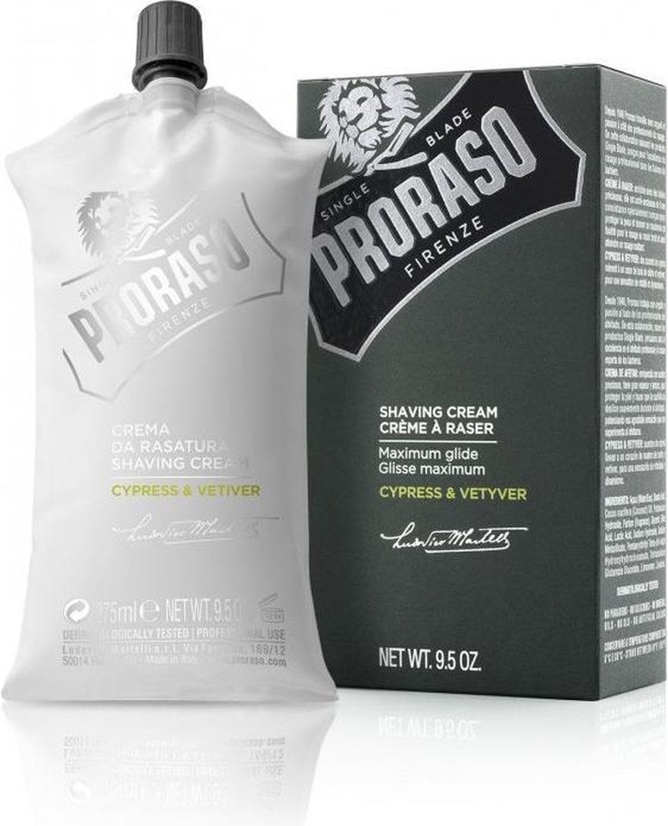 Proraso Cypress & Vetyver Scheercreme 275ml - KOOS • alles voor de kapper - Proraso - Scheercreme