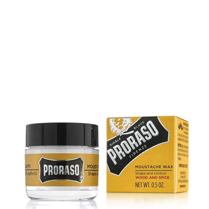 Proraso Snorrewax Wood & Spice 15ml - KOOS • alles voor de kapper - Proraso - Baard & snor styling