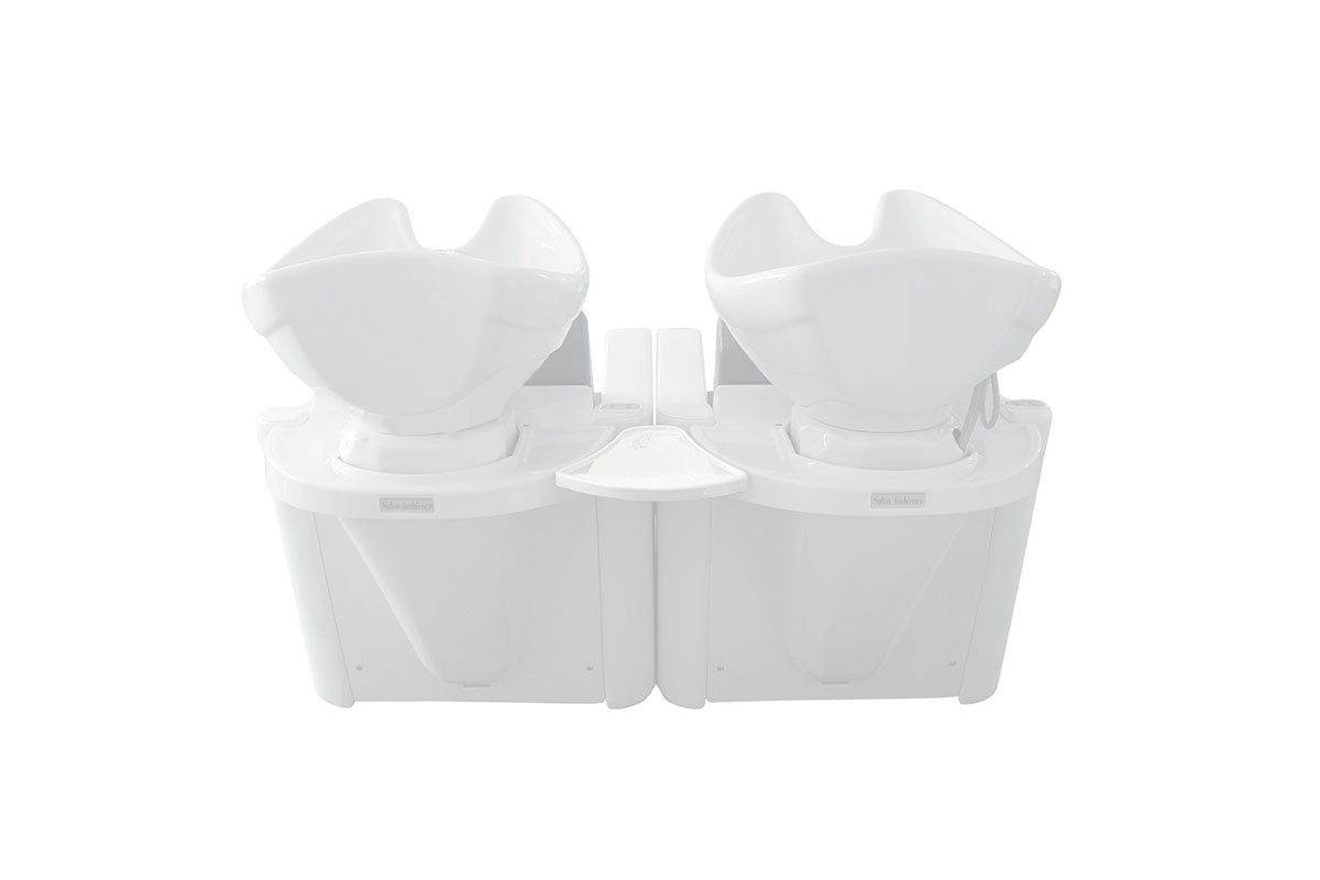 SA Link White Plastic Shelf - KOOS • alles voor de kapper - Salon Ambience - Wasbak onderdelen