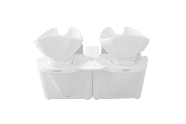 SA Link White Plastic Shelf - KOOS • alles voor de kapper - Salon Ambience - Wasbak onderdelen