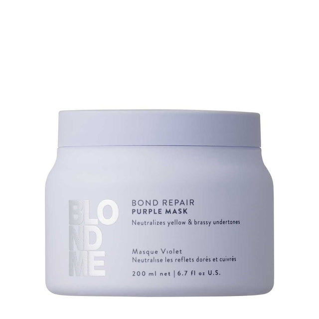 Schwarzkopf BlondMe Bond Repair Purple Mask - KOOS • alles voor de kapper - Schwarzkopf - Haarmasker