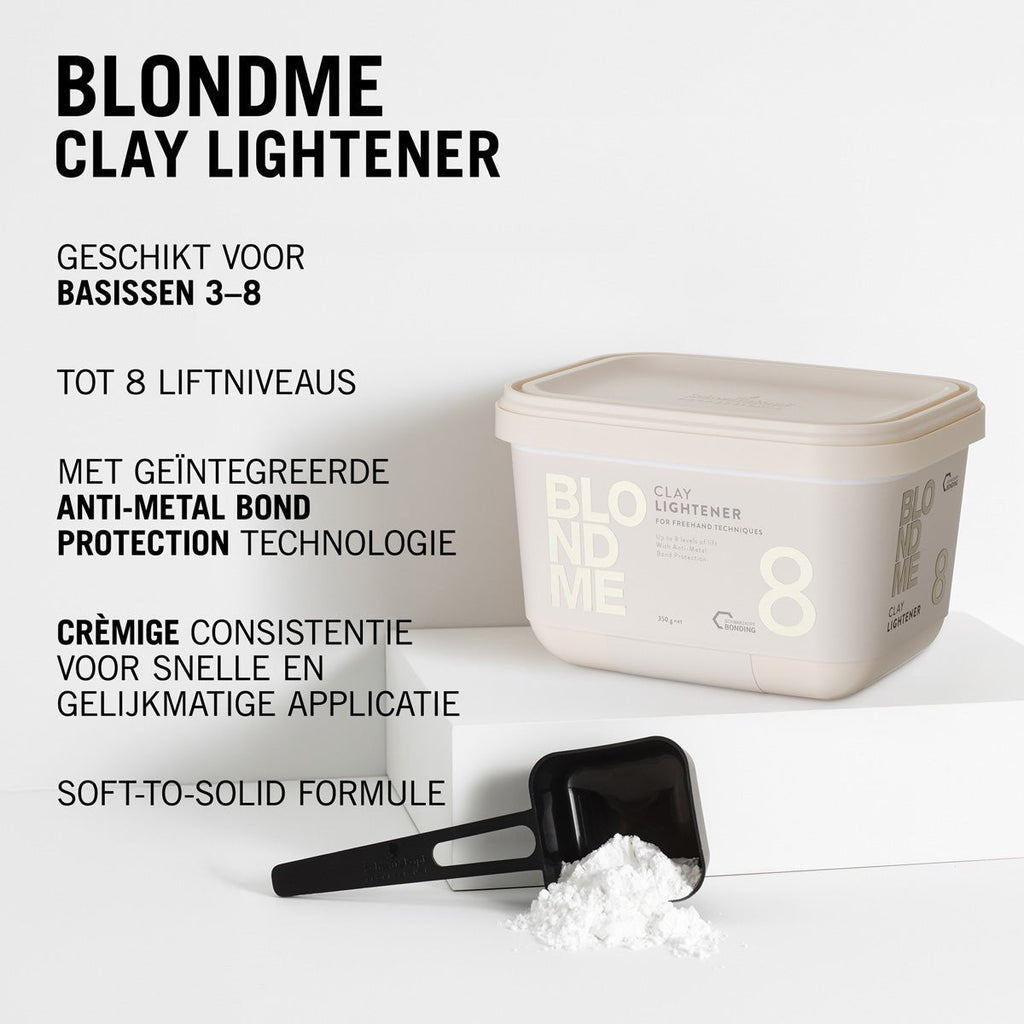 Schwarzkopf BlondMe Clay Lightener 7+ 350g - KOOS • alles voor de kapper - Schwarzkopf - Blondering