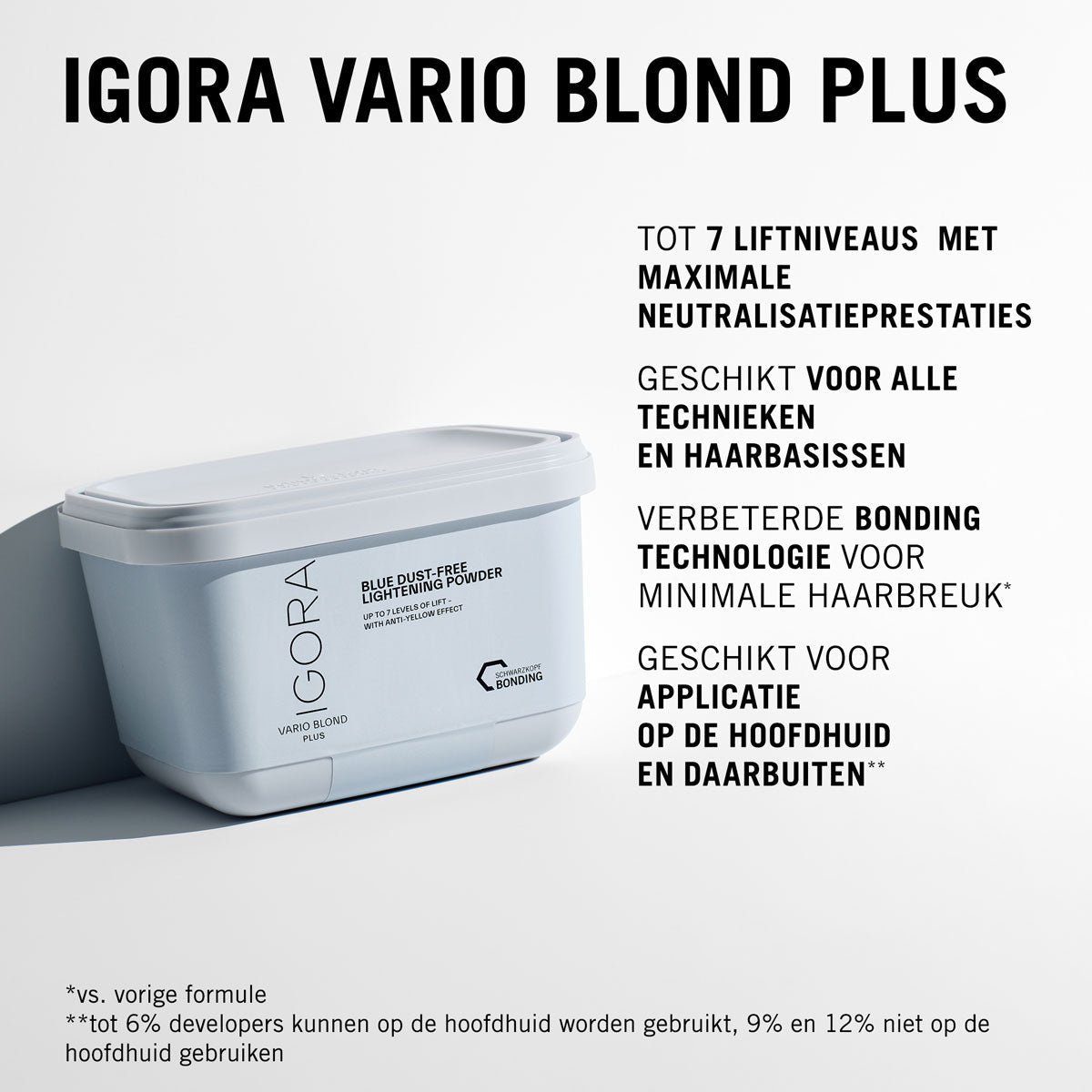 Schwarzkopf Igora Vario Blond Plus Blauw 450g - KOOS • alles voor de kapper - Schwarzkopf - Blondering
