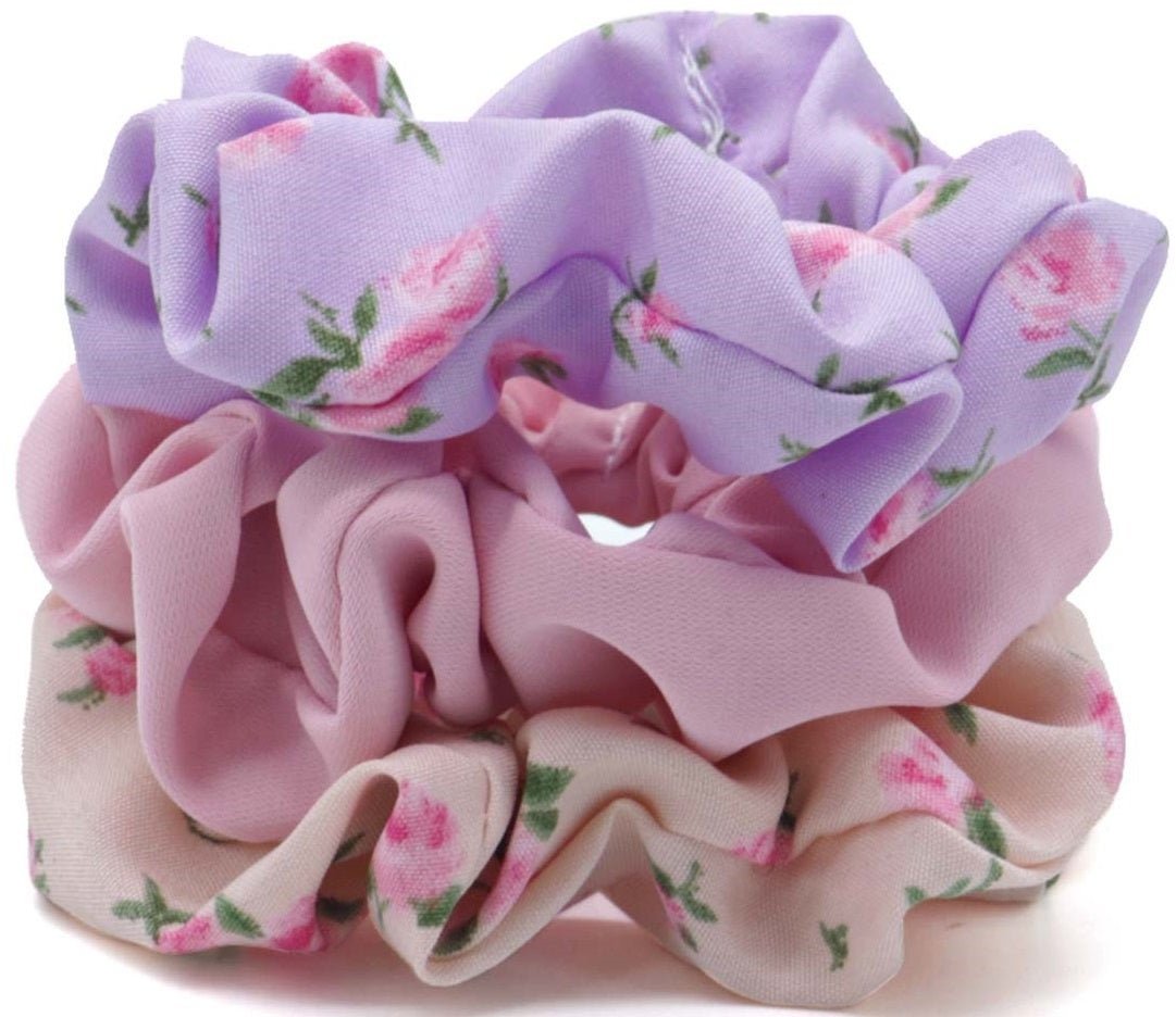 Scrunchie set 3st lila - KOOS • alles voor de kapper - KOOS - Elastiekjes