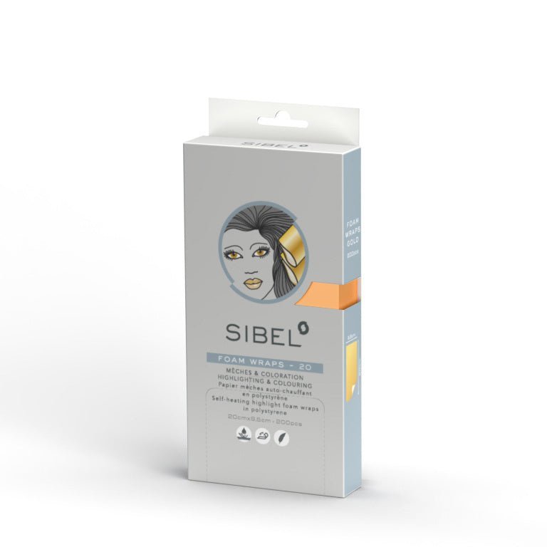 Sibel High Light Foam Wraps Gold 20cm - KOOS • alles voor de kapper - Sibel - Blondeerpapier