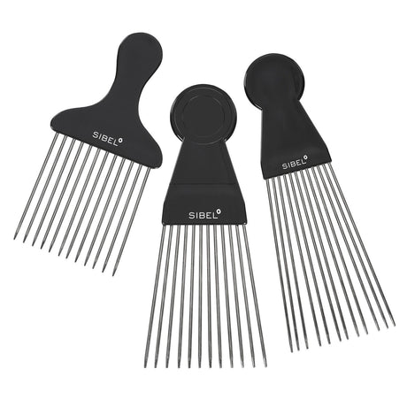Sibel Metalen Haarkam voor Afro haar - KOOS • alles voor de kapper - Sibel - Kammen