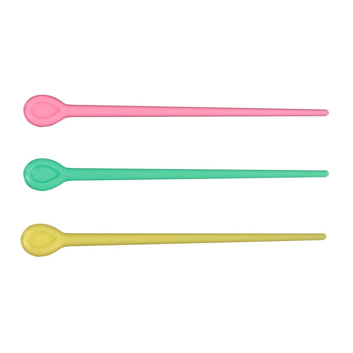 Sibel Plastic Steekspeld Gekleurd 77mm 200st - KOOS • alles voor de kapper - Sibel - Rollers & stekers