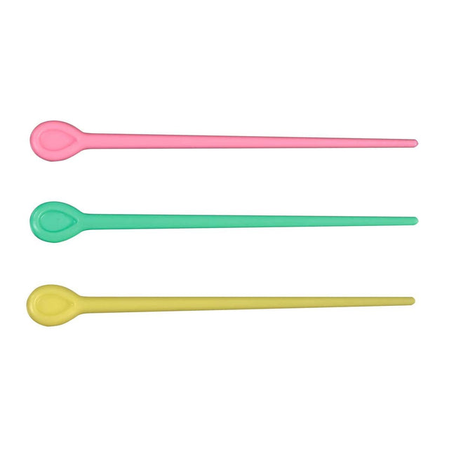 Sibel Plastic Steekspeld Gekleurd 77mm 200st - KOOS • alles voor de kapper - Sibel - Rollers & stekers