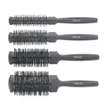 Sibel Set Thermische Borstels Rond Zwart 4st - KOOS • alles voor de kapper - Sibel - Fohnborstels