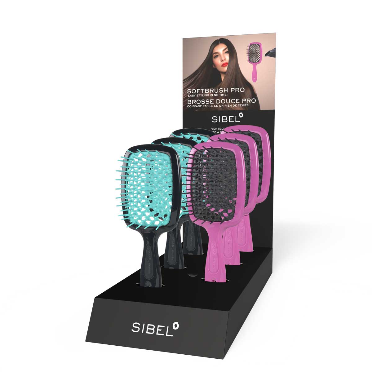 Sibel Soft Brush Pro - KOOS • alles voor de kapper - Sibel - Paddle borstels