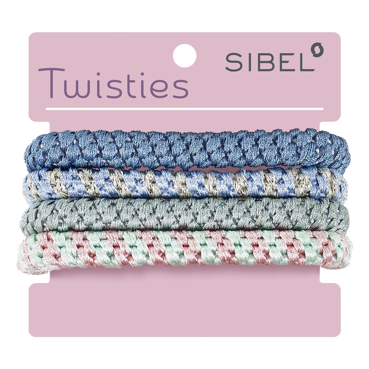 Sibel Twisties Haarelastiekjes 4st - KOOS • alles voor de kapper - Sibel - Elastiekjes